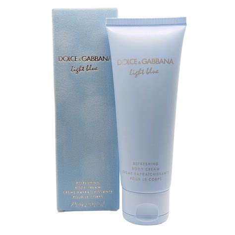 dolce gabbana light blue refreshing body cream for men|d&g light blue shower gel.